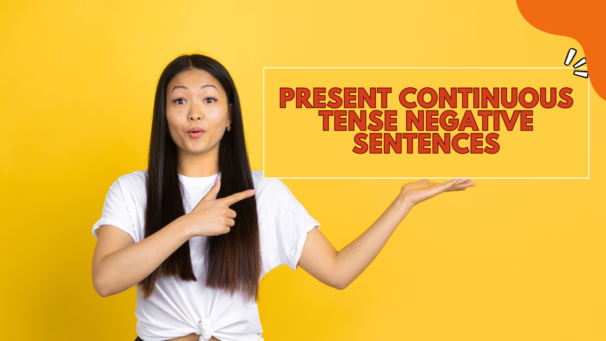 Present Continuous Tense Negative Sentences